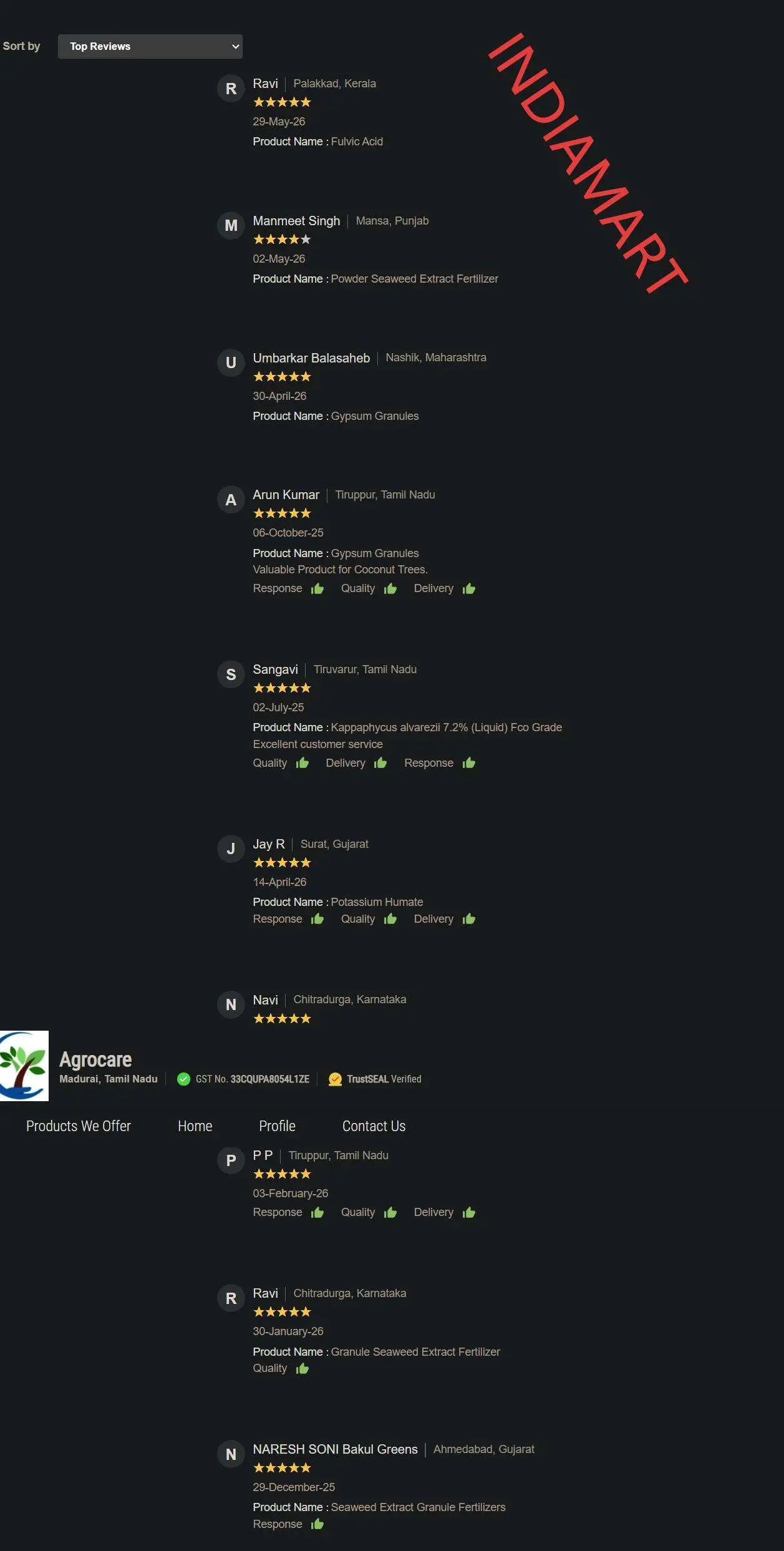 Platform review screenshot